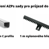 Rozšíření AZPs sady pro průjezd do 5,5 m (1 m hřebene a 2 m C profilu)
